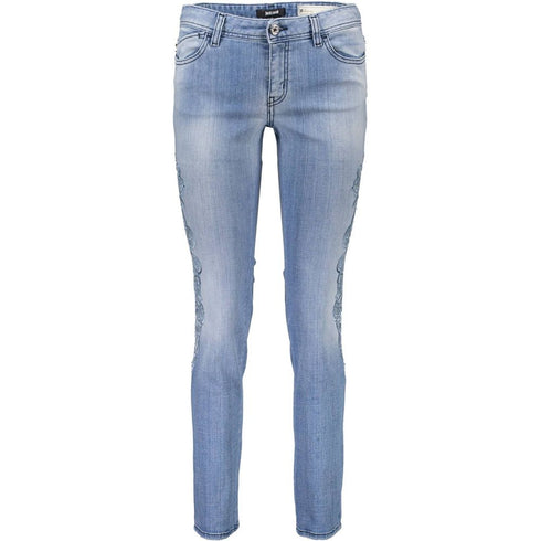 Just Cavalli Blue Cotton Women Jeans